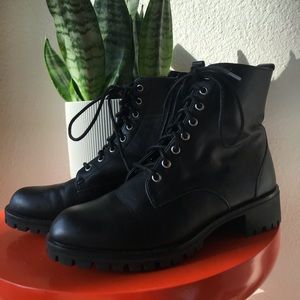 BRAND NEW never worn black combat boots
